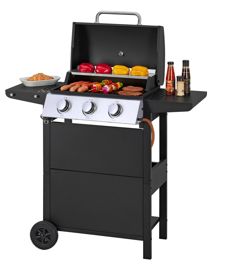 Grill gazowy 3-palnikowy 7,5 kW